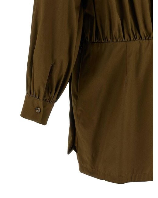 7 For All Mankind Green 'utility' Dress