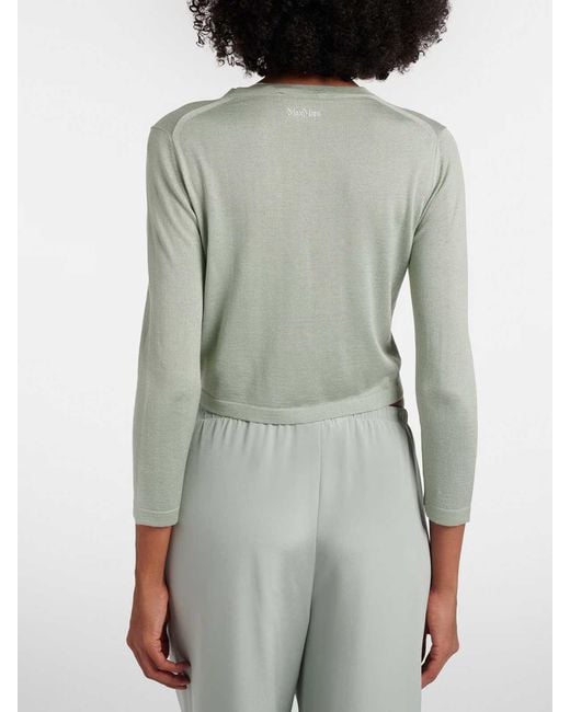 Max Mara Green Quiver Cardigan