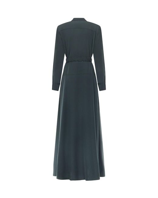 Pinko Green Long Shirt Dress