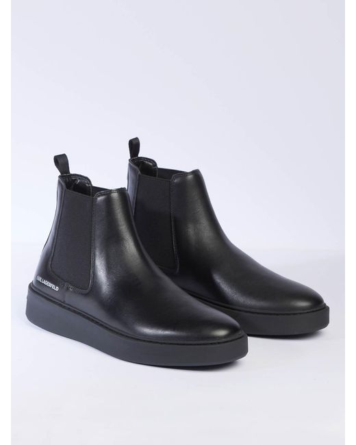 Karl Lagerfeld Black Flint Mid Cut Gore for men