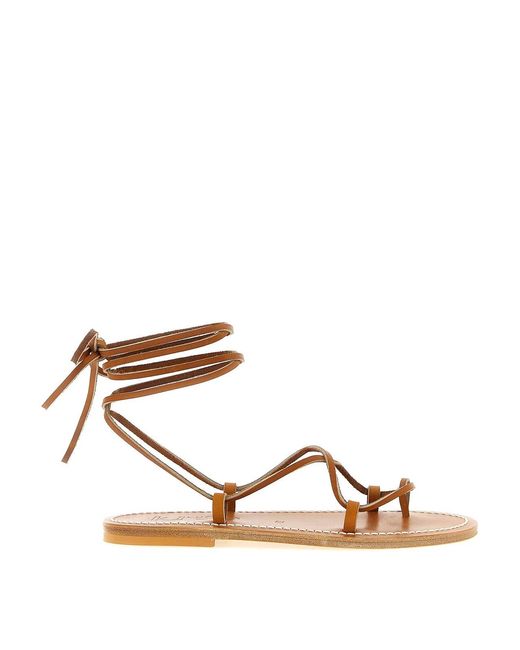 K. Jacques Brown Bikini Sandals