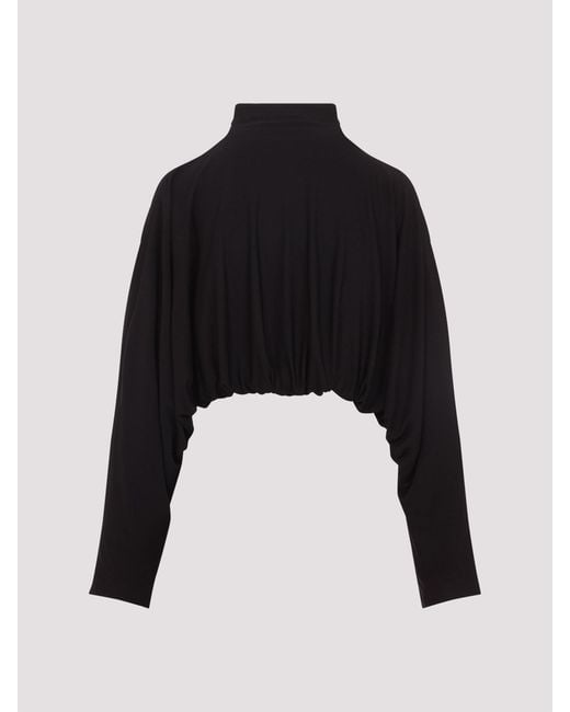 Alaïa Black Draped Jacket