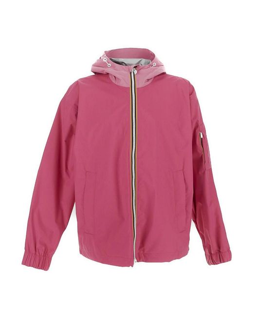 K-Way Pink Tech Fabric Jacket