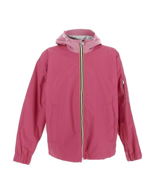 K-Way Pink Tech Fabric Jacket
