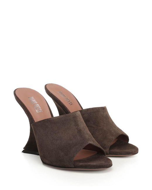 Paris Texas Brown Mules