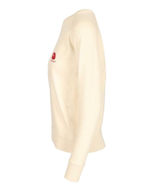 Isabel Marant Natural Marant Etoile "Millyny" Cotton Hoodie With Logo