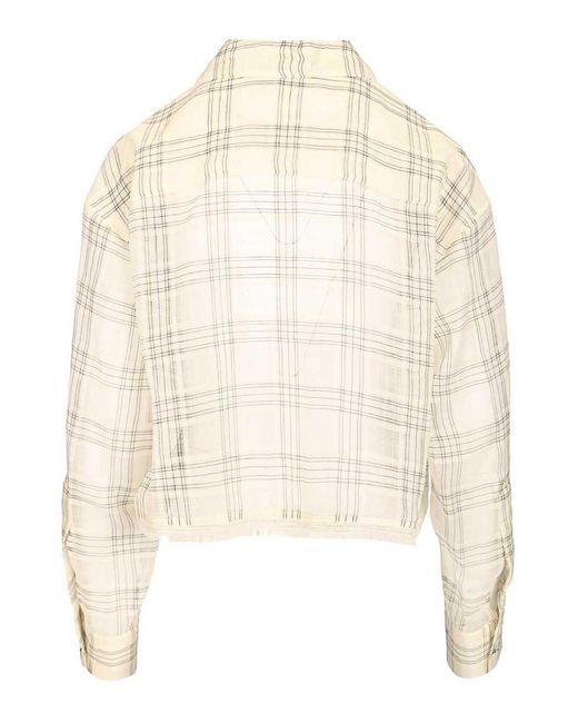 DURAZZI MILANO White Semi-Sheer Short Shirt