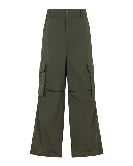 Marni Green Nylon Cargo Pants for men
