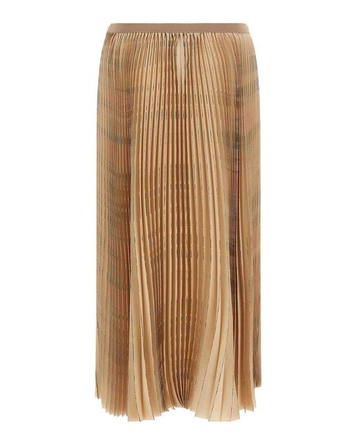 Fabiana Filippi Brown Pleated Skirt