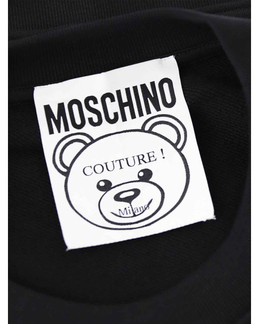 Moschino Black Jewel Bear Sweatshirt