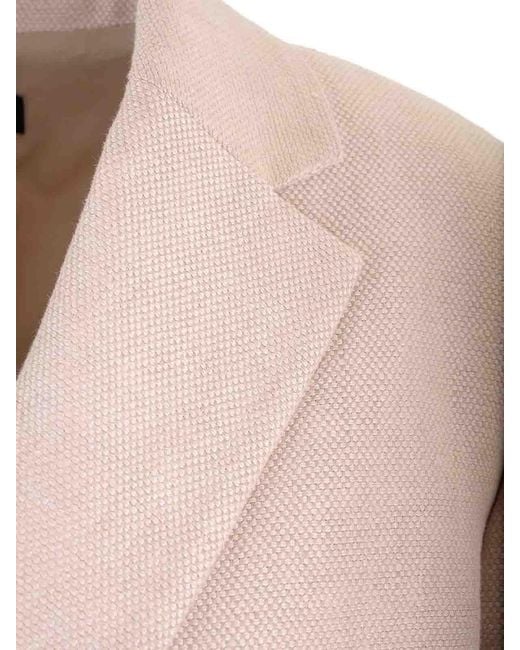 Theory Natural Double-Breasted Blazer