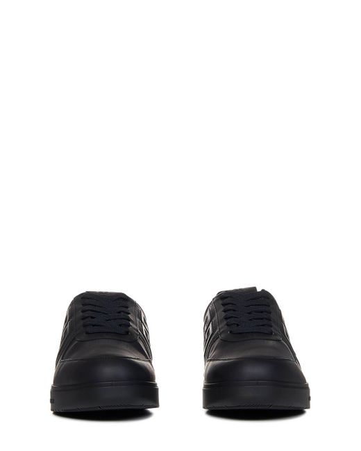 Givenchy Blue Calf Leather Low-top Sneakers for men