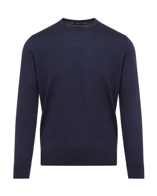 Zegna Blue Sweater for men