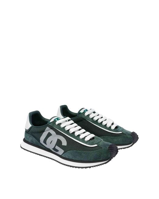 Dolce & Gabbana Green Dolce&Gabbana Aria Dg Runner Sneakers for men