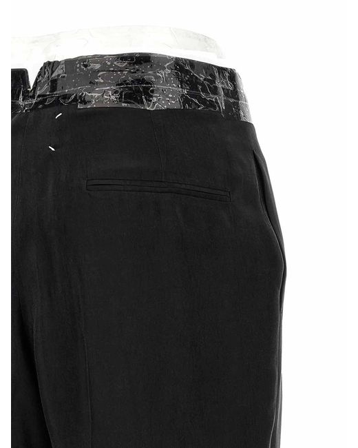 Maison Margiela Black Taped Pants