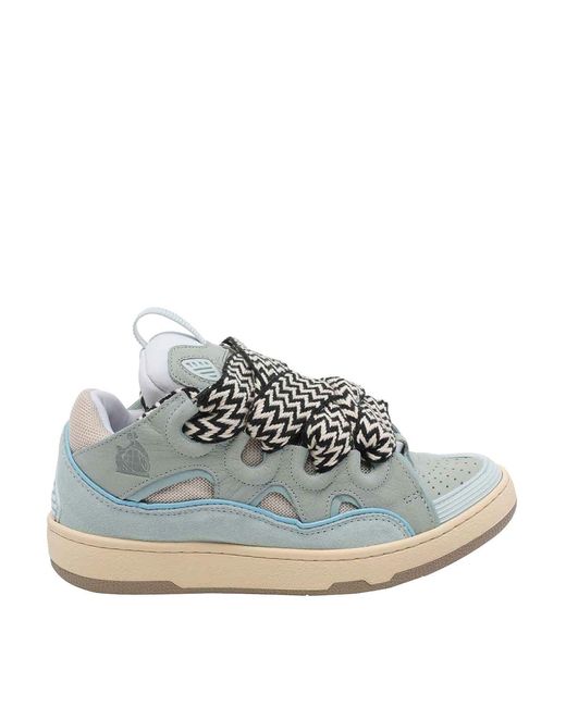 Lanvin White Curb Sneakers