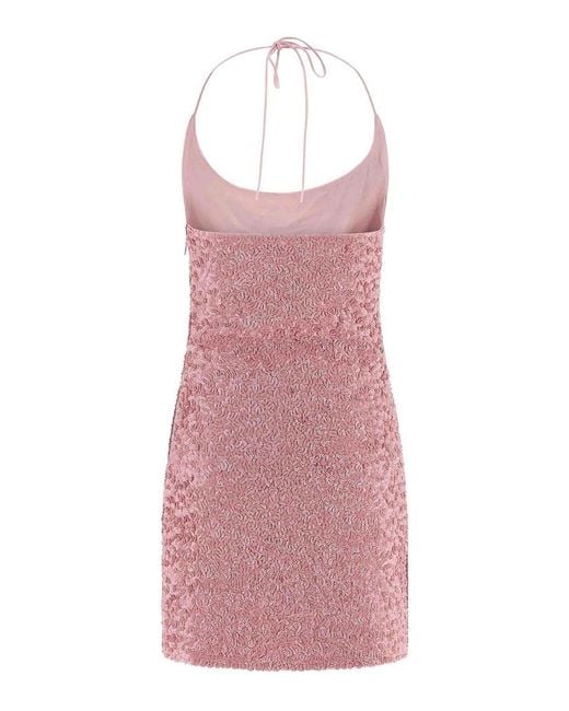 Balmain Purple Sequin Dress