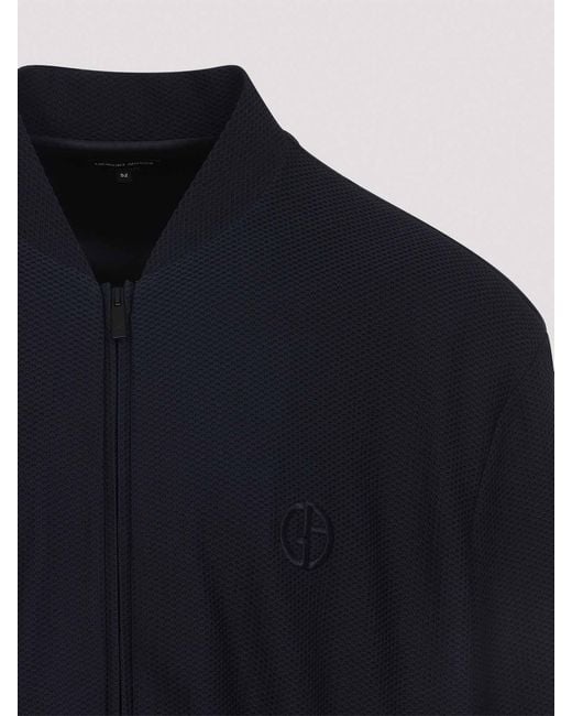 Giorgio Armani Blue Blouson Jacket for men