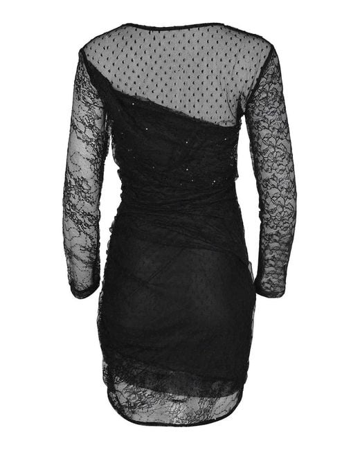 Pinko Black Dress Made Of Lace