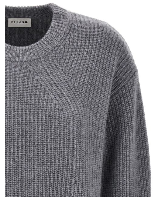 P.A.R.O.S.H. Gray Round Neck