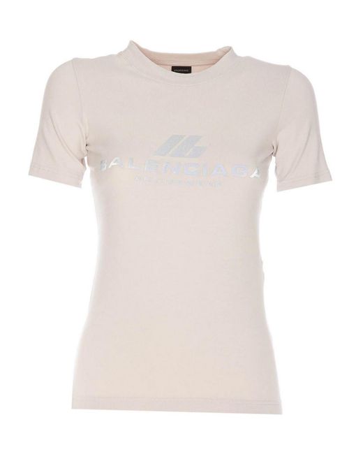 Balenciaga Pink Actiwear Fitted T-Shirt