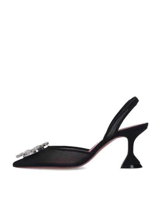 AMINA MUADDI Black Slingback Begum