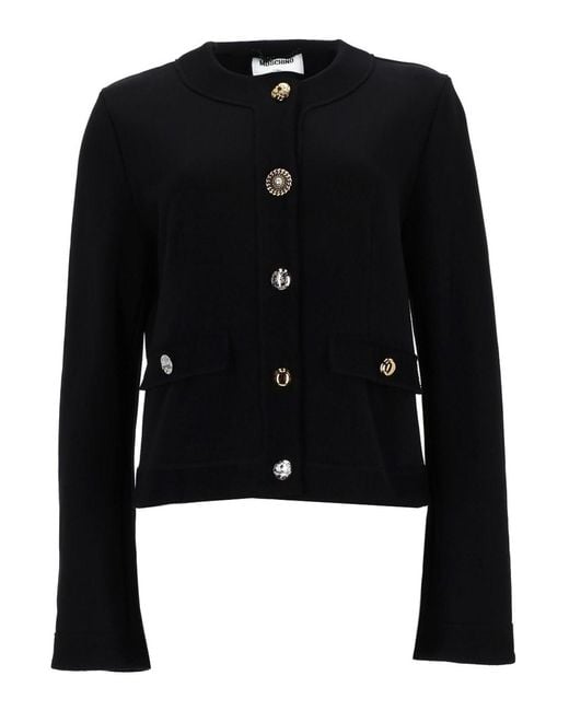 Moschino Black Cardigan With Buttons