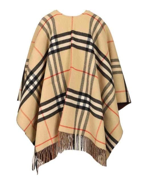 Burberry Natural Checked Cape