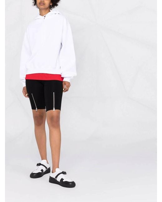 Alexander Wang White Hooded Sweatshirt