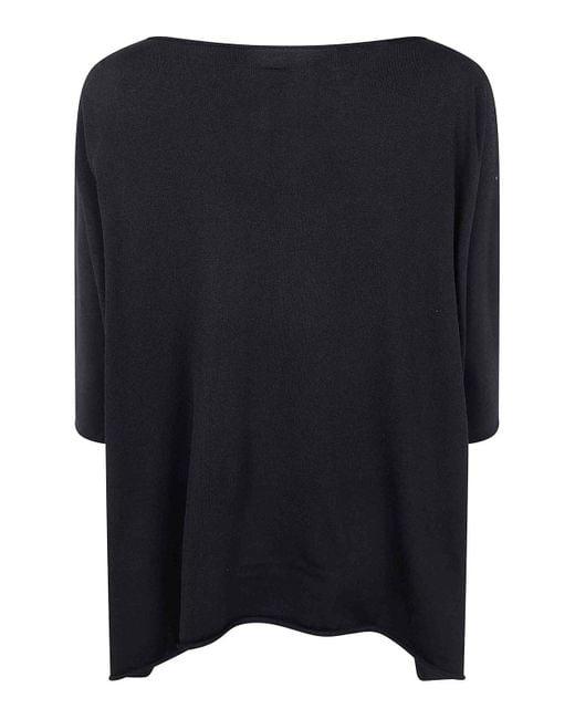 Liviana Conti Black Kimono Over Sweater