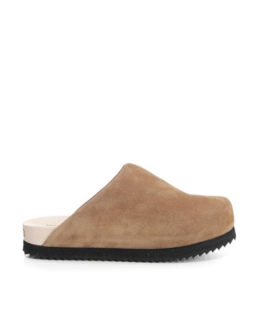 WUD Brown Suede Clogs for men