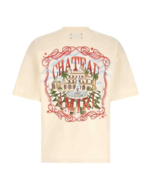 Amiri White Chateau Sketch T-Shirt for men