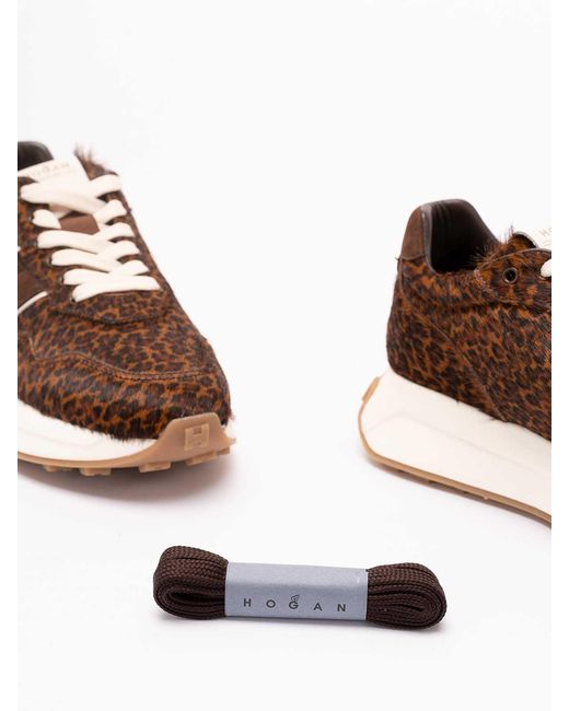 Hogan Brown H641 Sneakers