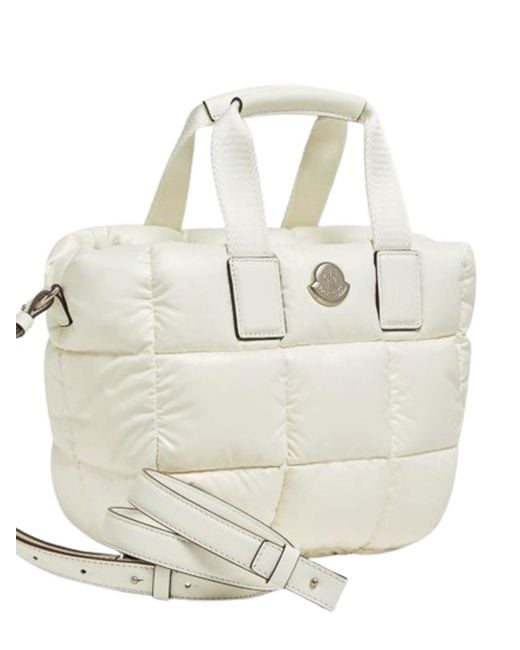Moncler White Caradoc Mini Tote Bag