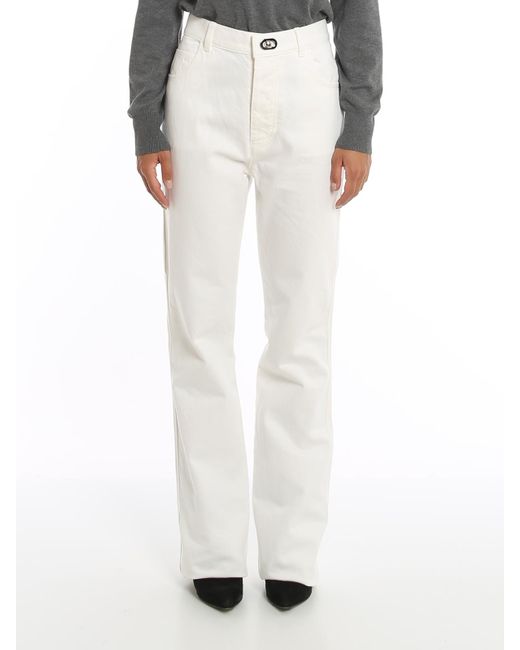 Bottega Veneta White Denim Jeans
