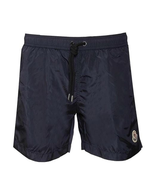 Moncler Blue Nylon Swimsuit for men