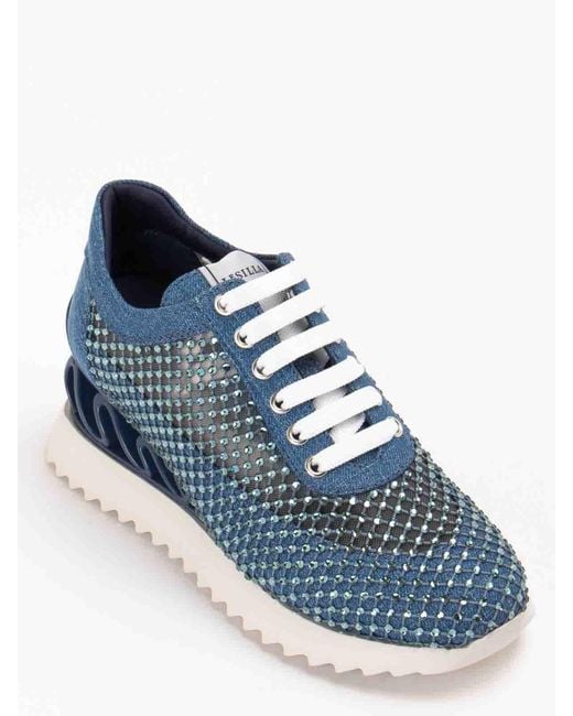 Le Silla Blue Sneakers