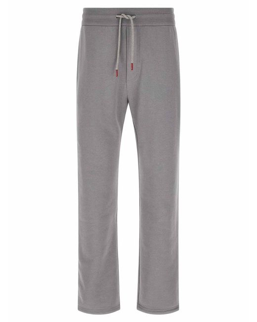 Kiton Gray Cotton Tracksuit for men