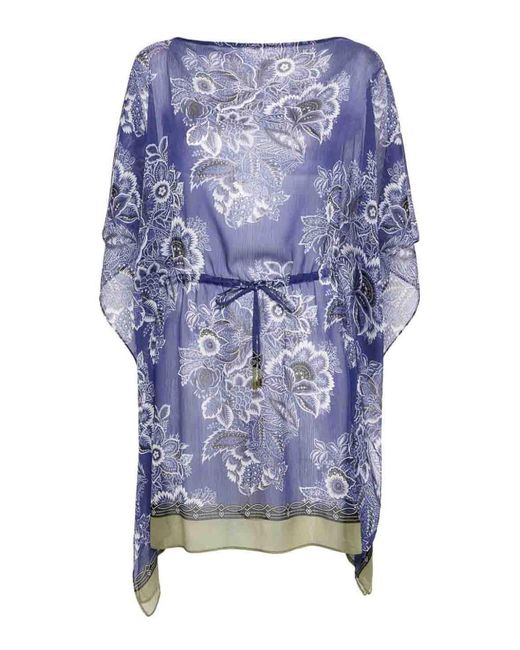 Etro Blue Short Caftan