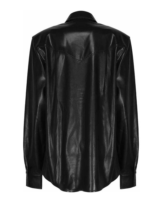 ANDAMANE Black Leather Jacket