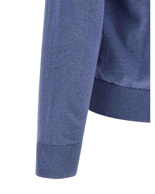 Ballantyne Blue Cardigan Argyle for men