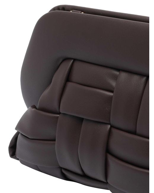 THEMOIRÈ Black Bios Weaved Clutch