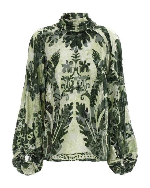 F.R.S For Restless Sleepers Green Polimnia Blouse