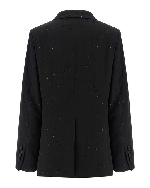 Herno Black Micro Sequin Blazer