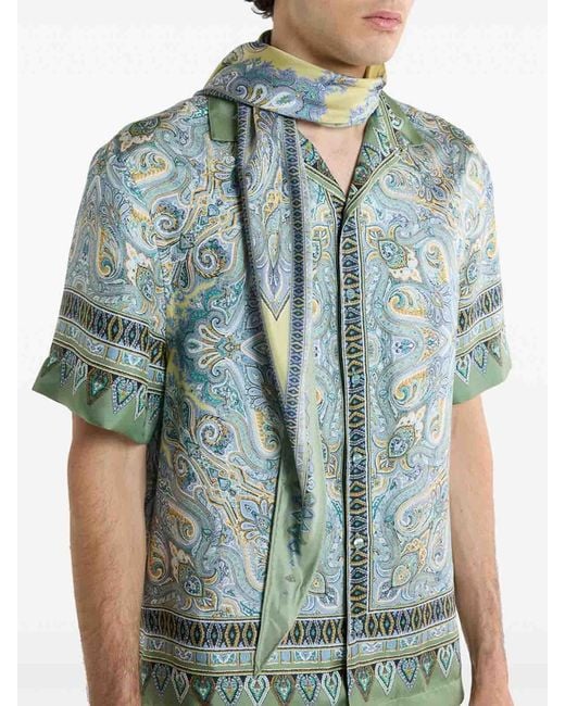 Etro Blue Scarf for men