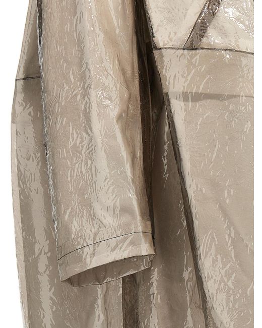 Comme des Garçons Natural Oversize Texture Trench Coat