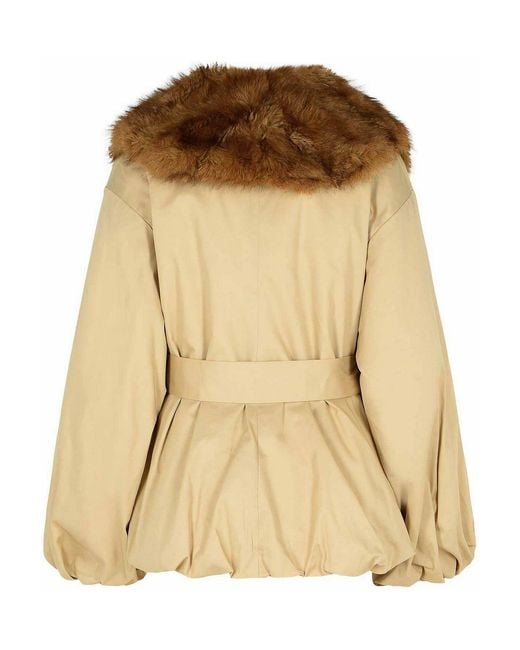 ROTATE BIRGER CHRISTENSEN Natural Donatella Cotton Blend Jacket