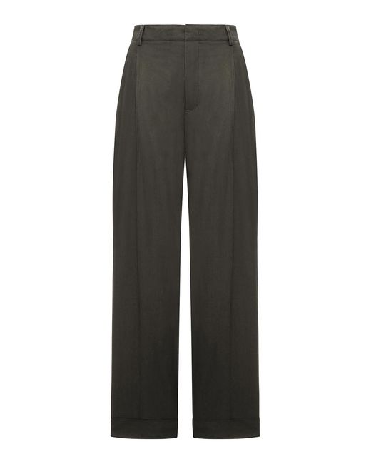 Soeur Gray Watson Poplin Trousers With Pleats