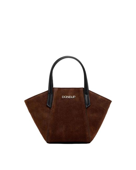 Dondup Brown Mini Crust Bag