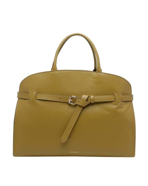 Coccinelle Natural Seagrass Sabine Tote Bag